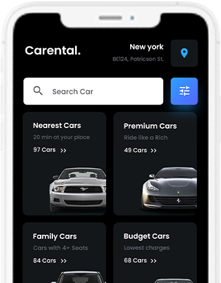 Carental - Car Rental Booking App, Self driving Car App, Car Rent App at Jotech Apps