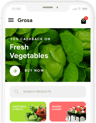 Grosa - Online Grocery Ordering App, Grocery App at Jotech Apps