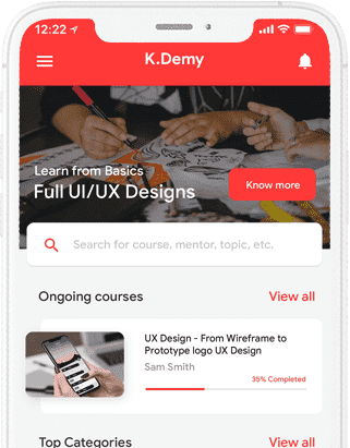 Kdemy - Online Learning App, Online Class & Exam App at Jotech Apps