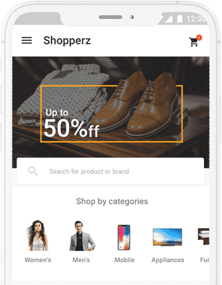 Shopperz - Multi Vendor eCommerce app with Vendor and Delivery App at Jotech Apps